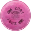 3M 2000 Series Respirator Prefilters, P100 Filter (Pack of 2)